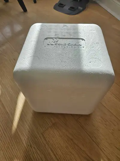 Ice cooler comes with ice packs , View more