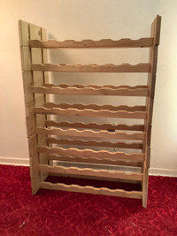 Stackable wooden wine racks