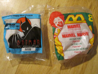 McDonalds BATMAN Marvel HUMAN TORCH Fantastic Four Toy Figure
