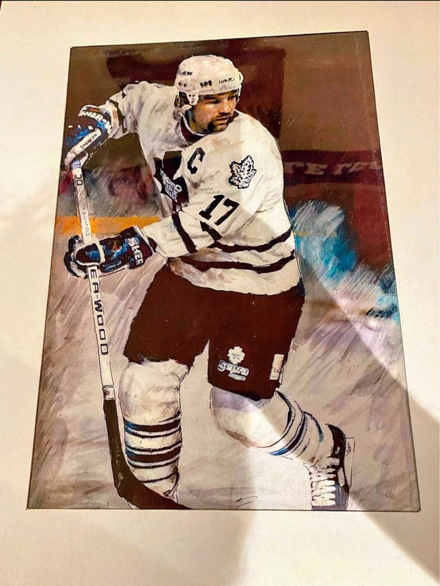 Beautiful Custom Wendel Clark Toronto Maple Leafs Print 15”x 11 in Arts & Collectibles in Hamilton