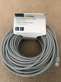 Cable Reseau Cat 6 100pi/Cat 6 Network Cable 100ft