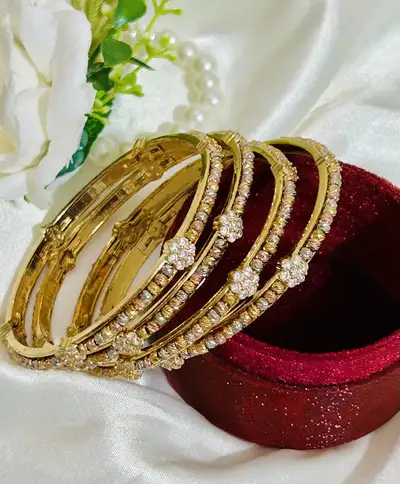 beautiful 24k gold filled bangles , View more