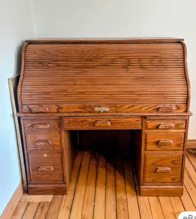 Roll top desk antique, View more