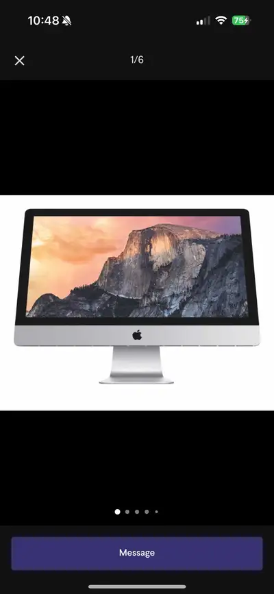 Selling my used Apple iMac, a sleek all-in-one desktop computer with a vibrant display and reliable...