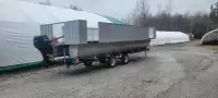 Pontoon work barge 28 ft trailer Inc 
