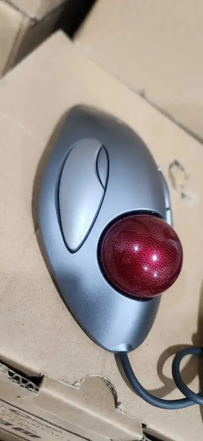 Logitech trackball mouse high end, View more