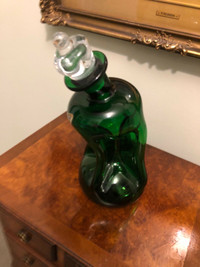 Holme Gaard Vintage Danish Green Glass Decanter