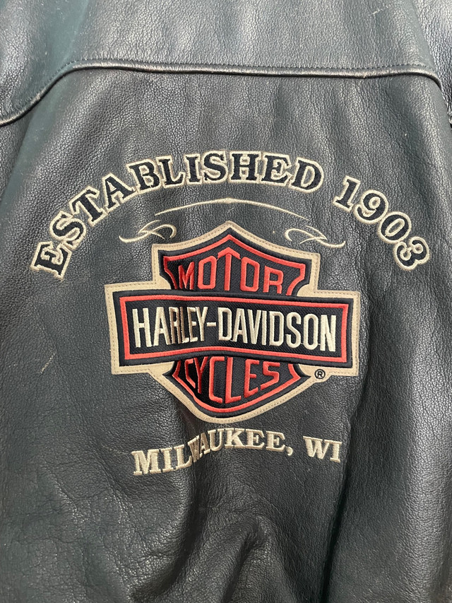 Vintage Harley-Davidson Leather Jacket in Men's in Markham / York Region - Image 3