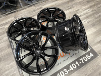 18x8.5 TS3 Gloss Black Wheels 5x114.3 - TESLA Model 3 Wheels