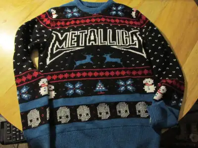 METALLICA Heavy Metal Music Ugly Christmas Sweater XS Philcos, View more