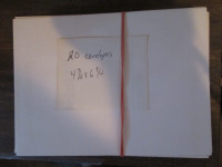 20 envelopes (4 7/8 x 6 3/4)
