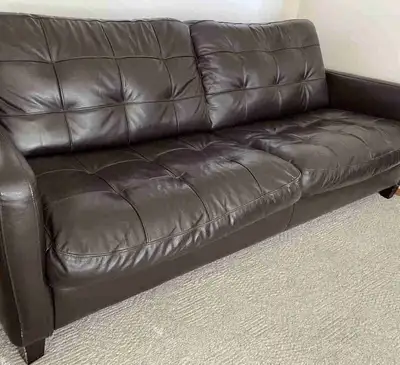 Comfy Brown Soft Leather Sofa, View more