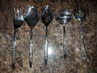 stainless serving set