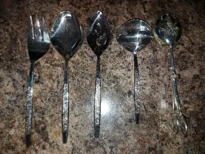 stainless serving set, View more