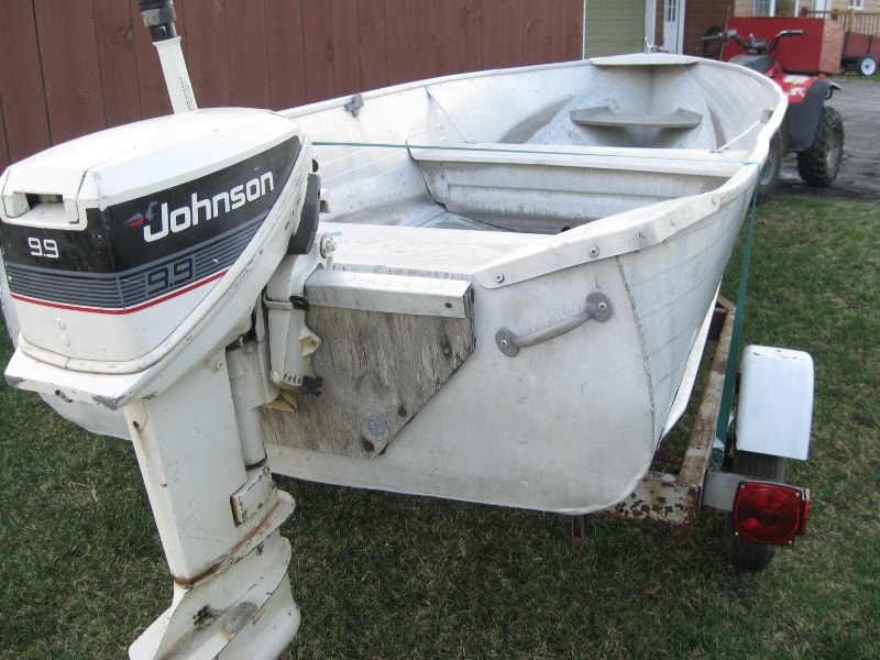 14 FT. ALUMINUM FISHING BOAT Powerboats & Motorboats Belleville Kijiji