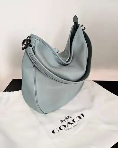 Coach Soft Tabby Hobo Leather Bag Blue, View more