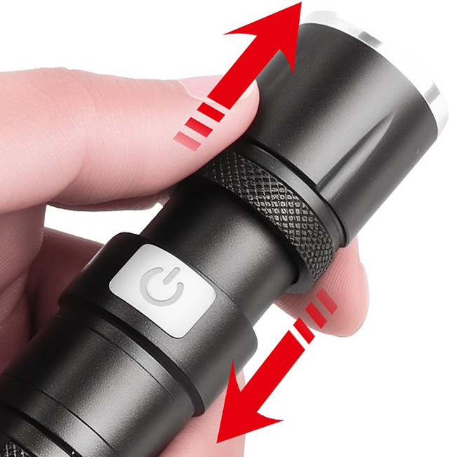 3 Compact Tactical Flashlights LED 1 White Light & 2 Red Light in Other in City of Toronto - Image 4