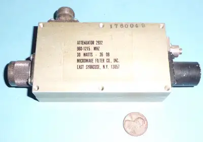 Attenuator #2932 30Watts, 36DB by Microwave Filter Co., View more
