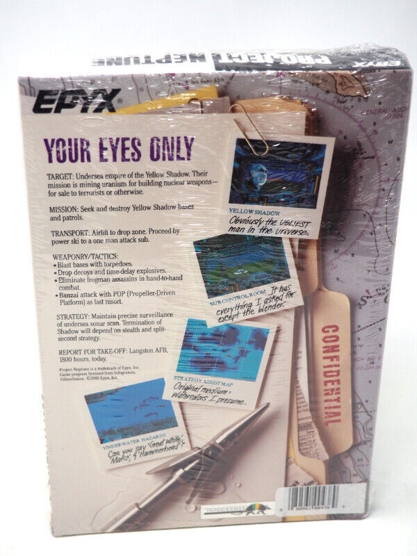 Atari ST Factory Sealed Project Neptune Game 1989 EPYX in Arts & Collectibles in St. Albert - Image 3