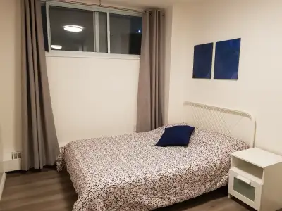NOW - beautiful fully furnished big bedroom in the updated 3 bdrm unit at Jane & Steeles close to th...