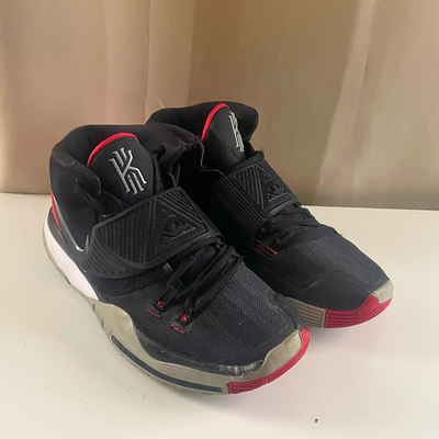 Nike Kyrie 6 "Bred" Black University Red Used with  Men's Size 9, View more