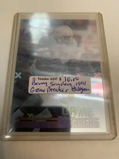 Barry Sanders NFL Hologram 1991 Football Lions Showcase 304, View more