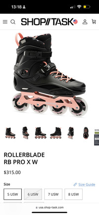 new RB Rollerblades PRO X W size 8