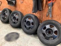 4 Winter Tires On Rims - Used 4 winters but very little driving,