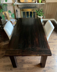 Large Rustic Wood Dining Table