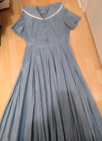 Vintage Laura Ashley Sailor Dress, Sz 12