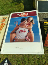 Fresh  from Dixie, soda pop signs, chalk boards, crates, thermom
