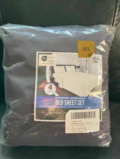 Queen sheet set - $15 King size Down filled pillow- new in bag- $50 Ergonomic support pillow- new in...