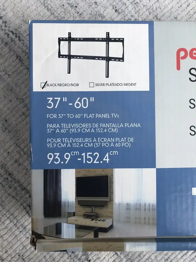 Smartmount peerless support mural TV television HD *neuf* *NEW* in Video & TV Accessories in Trois-Rivières - Image 4