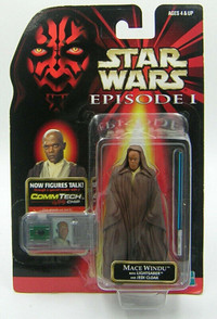 Mace Windu - Lightsaber - Jedi Cloak - Star Wars - Action Figure