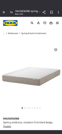Ikea Haugesund mattress - Queen 