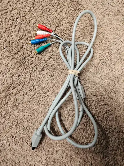 Great condition and works as it should. Component cable for the nintendo wii or wiiu. Get alot bette...