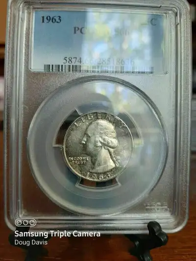 1963 PCGS MS 66 WASHINGTON QUARTER 25C, View more