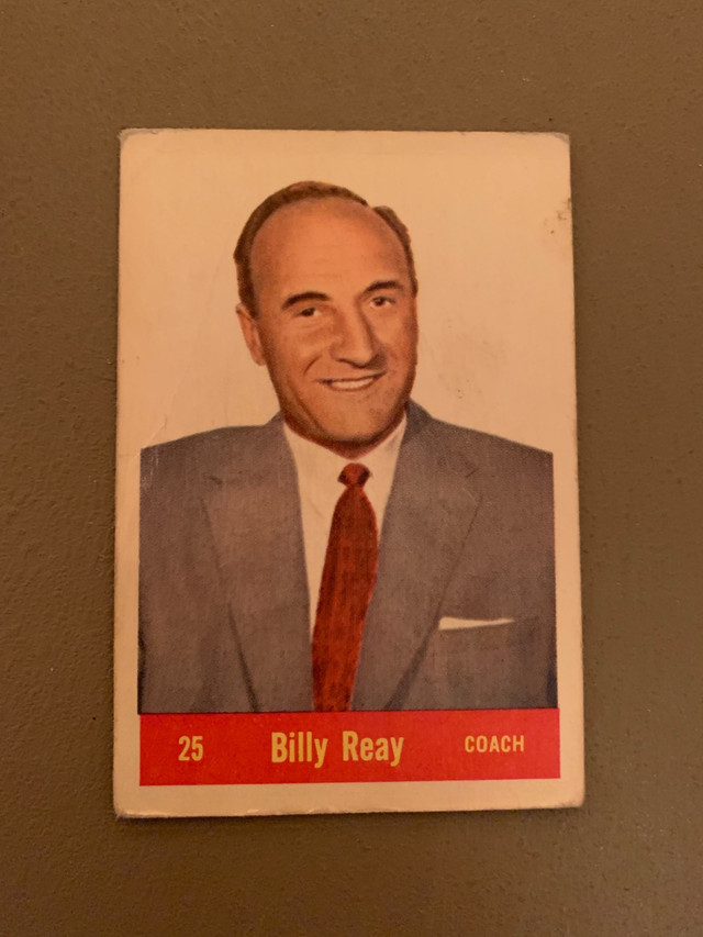 1957/58 Parkhurst Coach Billy Reay Toronto Maple Leafs - see con dans Art et objets de collection  à Ville de Montréal