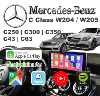 Mercedes C class W205 Android screen Apple CarPlay Android Auto