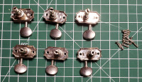 Grover 133N Deluxe - Machine Heads, 3 + 3 Vintage Style Pegs