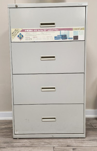 File Cabinet- 30" Wide,4 Drawer, Light Grey -Used-Good condition