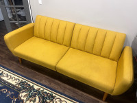 Sofa Bed Futon - Yellow