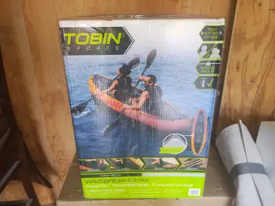 2 person, new in box , comes with paddles and air pump