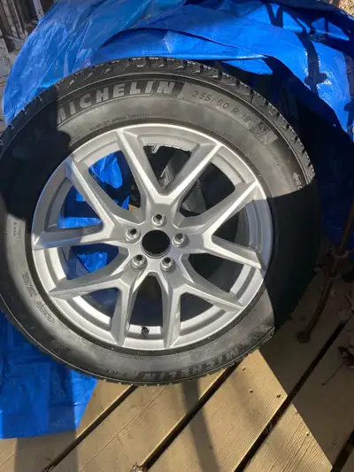 Brand new Michelin winter tires on rims Fit XC 60 Volvo Never used bought from Volvo dealer
