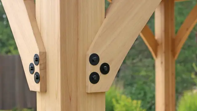 BRAND NEW IN BOX 10 FT x 10 FT YARDISTRY MERIDIAN GAZEBO $2900 in Patio & Garden Furniture in Windsor Region - Image 7