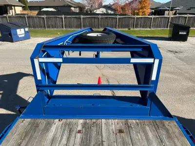 24' Gooseneck Standard Trailer w/8" 10 lb I-Beam Frame 14,000 Lb 7,000 Lb (ea axle) 2 5/16" Adjustab...