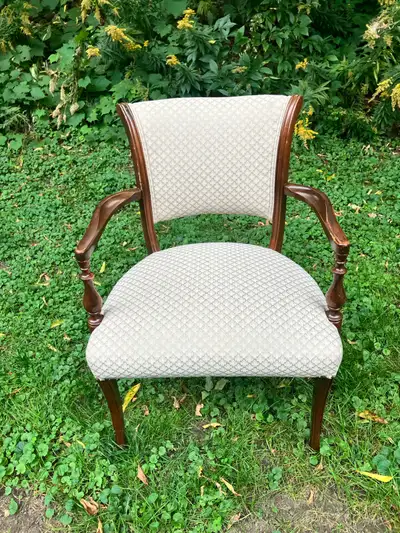 vintage wooden armchair , View more