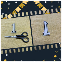 “1”- Number Iron-On Clothes Patch