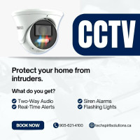 CCTV Security Camera Installation, Camera With Siren