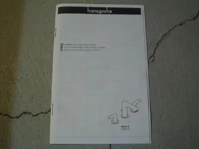 Hansgrohe 31083001 31083821 Metris Widespread Faucet 100 MANUAL, View more